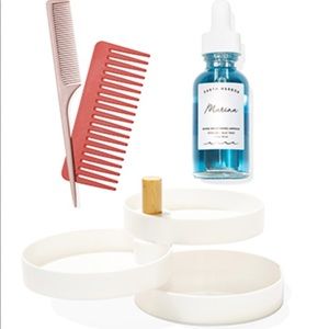 The2Bandits Tray, Zoë Ayla Eco-Friendly Comb set, & Earth Harbor MARINA Serum